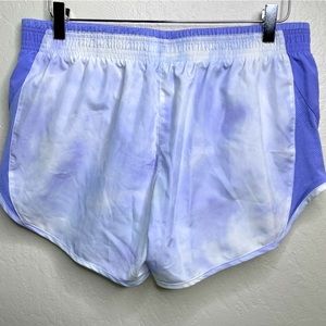 Nike 10K Icon Clash Purple White Tie Dye Running Shorts Large